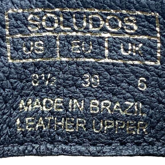 Soludos Women’s Venetian Black Leather Ankle Boots Size US 8.5 - Picture 10 of 10